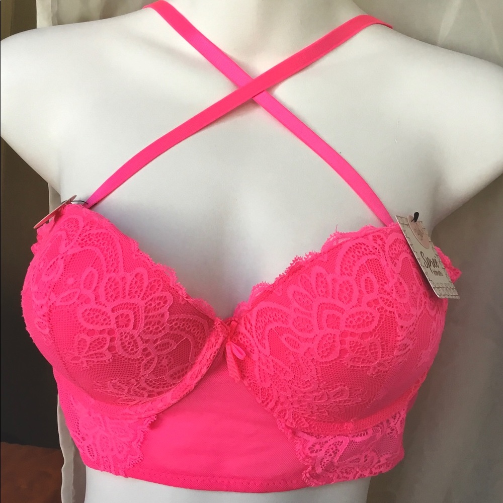 36C Neon Fuchsia Bra set